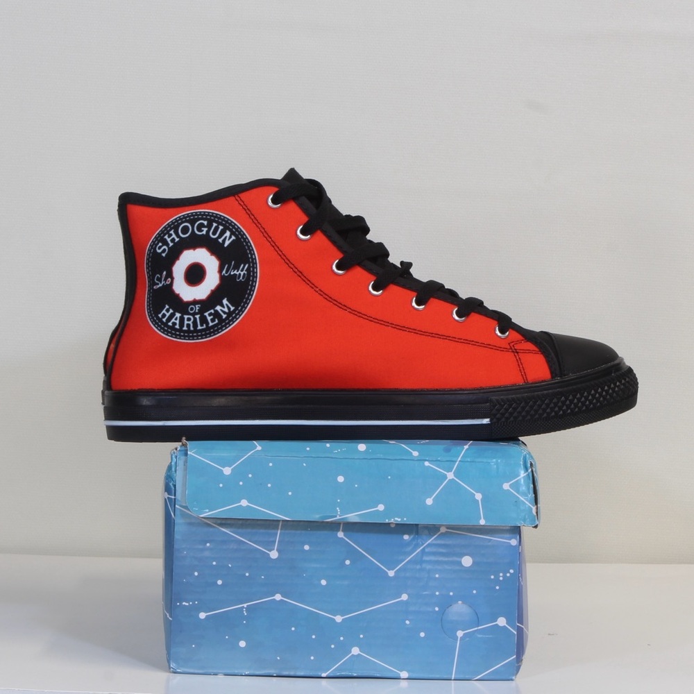 Sho-Nuff Adult Unisex Graphic Red High-Top Sneakers